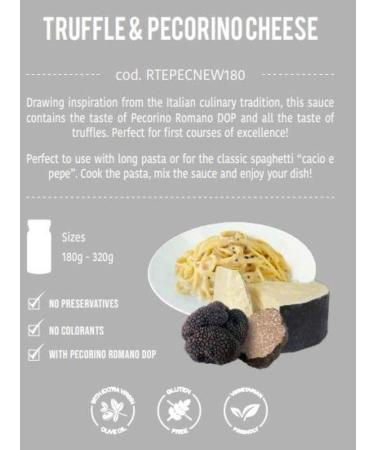 TARTUFI JIMMY Truffle & Pecorino Sauce 180g - Buy Online on GoSupps.com