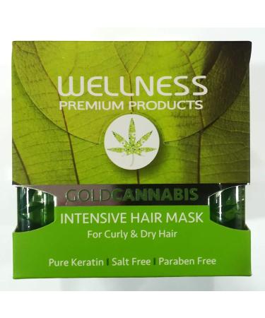 WELLNESS PREMIUM PRODUCTS Intensive moisturizing mask for all hair types 500ml + 4 ampoules 10ml