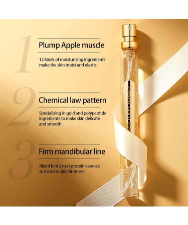 Gold Face Serum - Anti-Aging & Moisturizing Skincare with Soluble Protein Thread & Nano-Gold Essence | Active Collagen & Silk Thread Lifting - Buy Online on GoSupps.com