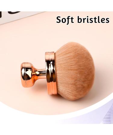 Self Tanner Brush | Extra Large Kabuki Body Makeup Brush - Rose Gold | Perfect for Face Neck & Legs - Buy Online on GoSupps.com