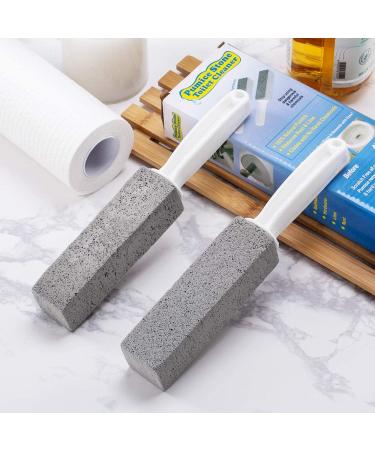 2 Pack Pumice Stone Toilet Cleaner Set - Remove Hard Water Stains & Rings with Ergonomic Short Handle - Ideal for Toilets, Pools, Bathrooms & Sinks - Buy Online on GoSupps.com