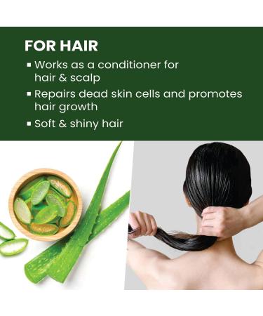 GLIMLACH Aloe Vera Gel for Face & Hair | Pure Aloe Vera & Vitamin E | 300ml - 10.55 Fl Oz | Moisturizing Skin Care - Buy Online on GoSupps.com