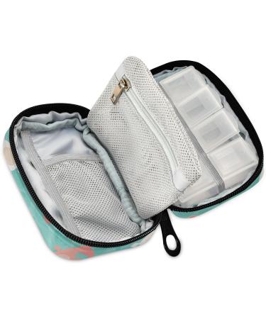 Pfrewn Kawaii Axolotl Pill Organizer Case - 7 Day Travel Pill Box & Zipper Pouch for Vitamins & Supplements - Buy Online on GoSupps.com