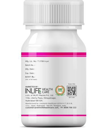 Buy INLIFE Ayurvedic Herbs Hair Support Supplement 500 Mg - 60 Vegetarian Capsules | Natural Hair Growth Formula | Enhance Hair Strength & Health - Buy Online on GoSupps.com