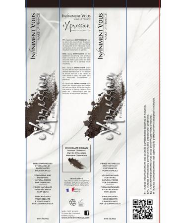 Infiniment Vous Make Up France- Eyebrow Makeup Expression Eyebrows Natural Fibers Chocolate Color Mascara Eyebrow Pencil Eyebrow Mascara Eyebrow Fixer Makeup Eyebrow Coloring - Buy Online on GoSupps.com