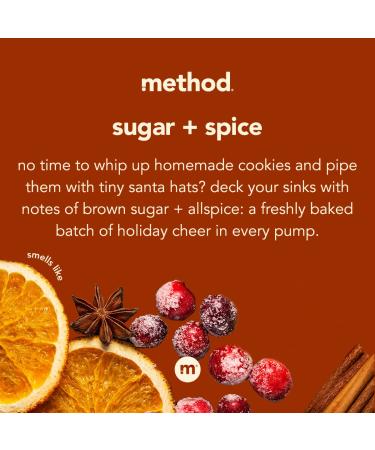 Method Gel Hand Wash - Sugar + Spice | Biodegradable | 12 fl oz (Pack of 6) | Eco-Friendly Cleanliness Worldwide - Buy Online on GoSupps.com