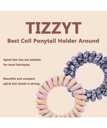 14 Pcs Women Ponytail Braid Hair Elastic Spiral Hair Ties - Multi-color Waterproof Coil Hair Accessories (Medium Size) - Buy Online on GoSupps.com