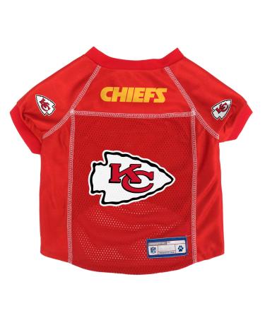 Littlearth NFL Pet Jersey - Sports Jersey Designed for Dogs and Cats, Team Color Kansas City Chiefs L (Neck: 14", Girth: 20"-25", Back: 15")
