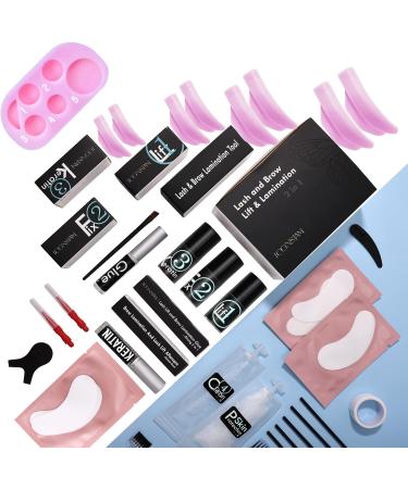Lash Lift & Brow Lamination Kit - DIY Eyelash & Eyebrow Perming for Home/Salon Use | 15 Applications | Voluminous Lashes for 6 Weeks - Buy Online on GoSupps.com