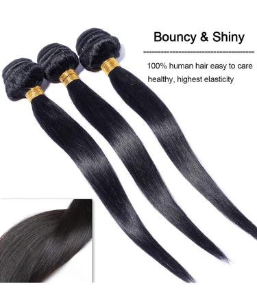 Elailite 7A Virgin Brazilian Straight Human Hair Bundles - Premium Hair Extensions for Luxurious Style - Buy Online on GoSupps.com