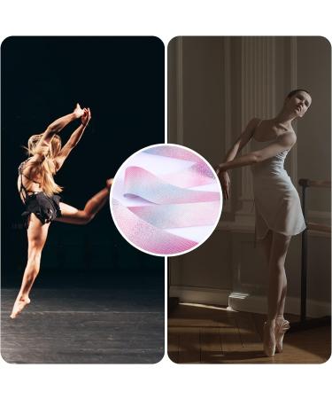 KINBOM 2pcs Dance Ribbon Set - 78.7 inch Sparkling Gymnastics Streamers for Kids Talent Shows - Ribbon Wand Glitter Pink+Gradient - Buy Online on GoSupps.com