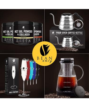 Bean Envy Vanilla MCT Oil Powder with Collagen and Acacia | Keto Creamer for Coffee, Ice Cream, Shakes & Smoothies - Buy Online on GoSupps.com