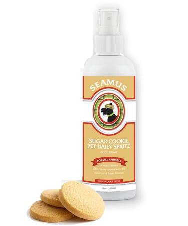SEAMUS Sugar Cookie Pet Daily Spritz-Cologne-Deodorant-Odor-Eliminator-Body Spray Dogs, Cats Small Animals-Water Based, Time Released Long Lasting, Great Deodorizer Bedding Cages