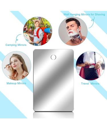 10-Piece Featherweight Shatterproof Plastic Mirrors - Unbreakable Shower & Travel Makeup Mirror Set for Men and Women - Hanging Pocket Mirror for Bathroom - 4.3 x 2.8 Inch - Buy Online on GoSupps.com