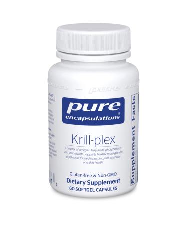 Pure Encapsulations Krill-Plex | Supports Menstrual Comfort, Heart Health, Joint Support, Cognitive Function and Skin Health | 60 Softgel Capsules 60 Count (Pack of 1) - Buy Online on GoSupps.com