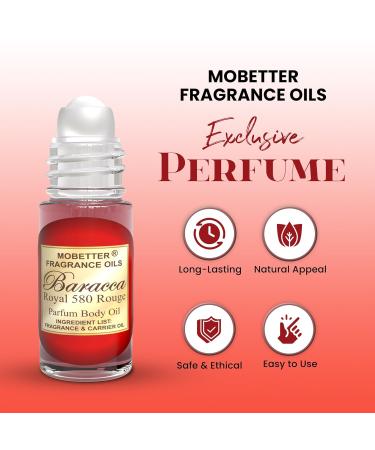 MOBETTER FRAGRANCE OILS Baracca Royal 580 Rouge 1 Oz Perfume Fragrance Body Oil for Unisex - Buy Online on GoSupps.com