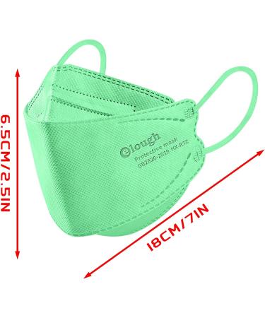 10/50/100Pcs Children's Face Shield Breathable 4-Layer Protective Face Cover with Elastic Earloop 50pcs-a One Size - Buy Online on GoSupps.com