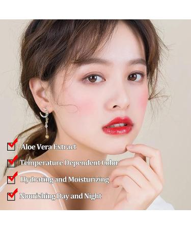 Color Changing Lipstick - Aloe Infused Waterproof Tinted Lip Balm for Long Lasting Moisturizing Care - pH Temperature Change Magic Mood Lipstick for Women - Buy Online on GoSupps.com
