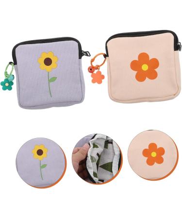 Lurrose Period Bags 2pcs - Multi-function Storage Tote for Women | Menstrual Pad Holder & Makeup Kit Organizer - Buy Online on GoSupps.com