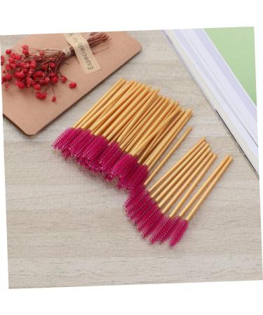 KALLORY 50 Pcs Colored Mascara Lash Bonder Mascara Black Eyelash Mascara Brush Eyelash Brush Stick Make up 50 Pcs Rose - Buy Online on GoSupps.com