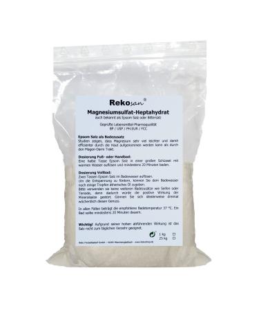 Rekosan Magnesium sulfate Epsom salt Epsom salt food/pharmaceutical quality 1 kg