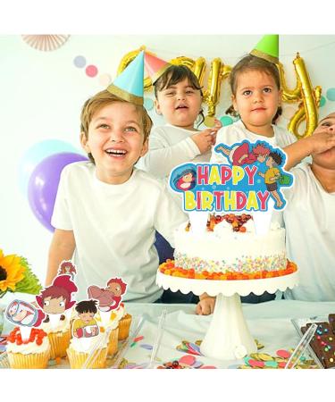 37pcs Party Supplies Include 1pcs Big Cake Topper and 36pcs Cupcake Toppers for Studio Ghibli Birthday Party Cupcake Decorations. - Buy Online on GoSupps.com