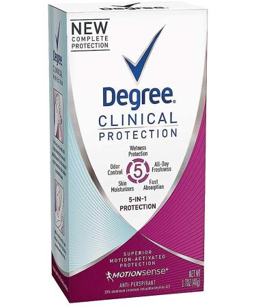 Degree Clinical Protection 5-in-1 Antiperspirant 1.70 oz (5 Pack)
