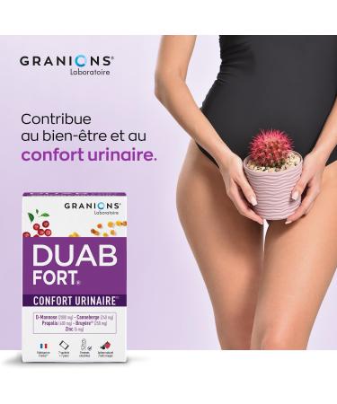 Duab Fort Confort Urinary GRANIONS | 7 sachets of Cranberry Propolis Heather and D-Mannose to prevent and relieve women's urinary discomfort | Made in France | Patented formula - Buy Online on GoSupps.com