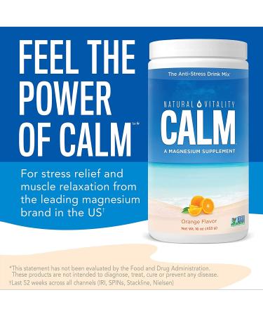 Natural Vitality Orange Calm Magnesium Drink Mix - 8 OZ | Relaxation & Wellness - Buy Online on GoSupps.com