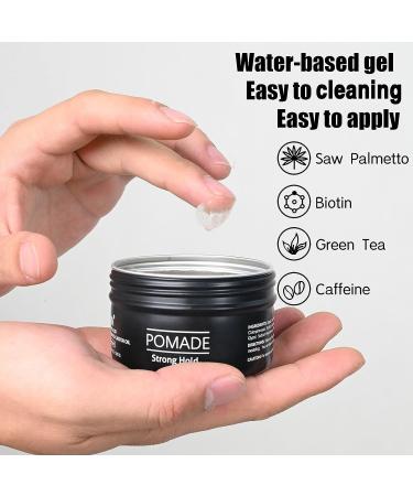 XIAJIN Hair Gel Pomade for Men - Natural Ocean Scent - 24 Hour Hold - All Hair Types - 3.38oz - Water-Based Transparent Wax - Gifts for Men - Buy Online on GoSupps.com