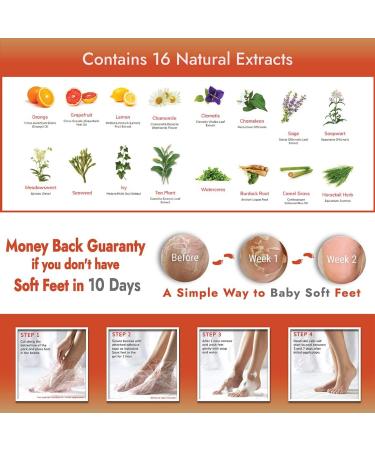 Baby Foot Original Foot Peel Mask for Men - Repair Dry, Cracked Feet, Remove Dead Skin, and Soften Heels - 2.4 Fl. Oz - Buy Online on GoSupps.com