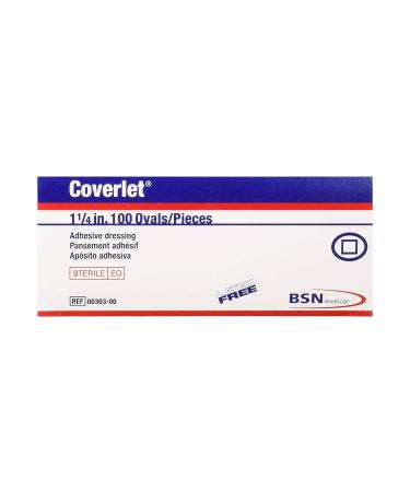 BSN Medical/Jobst 00303 Coverlet Fabric Spot Adhesive Bandage - Latex-Free Oval - 1.25 inch - Buy Online on GoSupps.com
