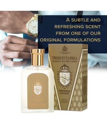 Truefitt & Hill Cologne Sample Pack | 9 fragrances: 1805 Apsley Sandalwood Trafalgar Grafton Freshman Clubman West Indian Limes Spanish Leather | 1.5ml Travel Size Vials - Buy Online on GoSupps.com