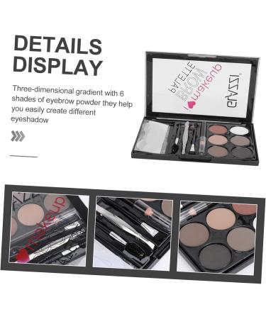 WOONEKY 1 Set Eyebrow Powder Set Eyebrow Sissor Kit Eyebrow Brush Brow Pencil Lady Eyebrow Powder Lit e Abs - Buy Online on GoSupps.com