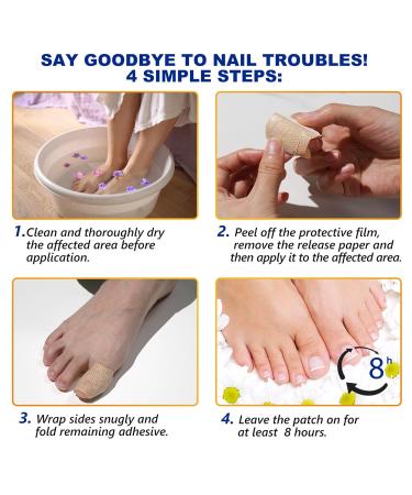 Overnight Toenail Treatment - Extra Strength Nighttime Nail Patches | 32 Hydrogel Patches for Visible Results in 8 Hours - Buy Online on GoSupps.com