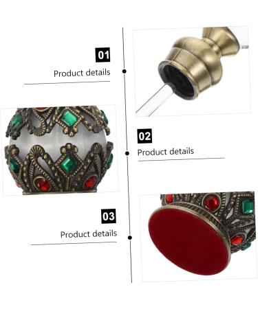 PLAFOPE Essential Oil Bottle Travel Container Diamond Inlaid Bottle Mini Perfume Bottle Toiletry Containers Refillable Perfume Bottle Diamond Inlaid Perfume Holder Perfumes Alloy - Buy Online on GoSupps.com