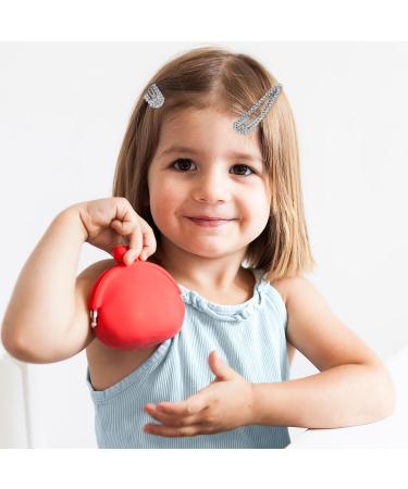 2Pcs Rhinestone Snap Hair Clips - Shining Silver Metal Clips for Women - Buy Online on GoSupps.com