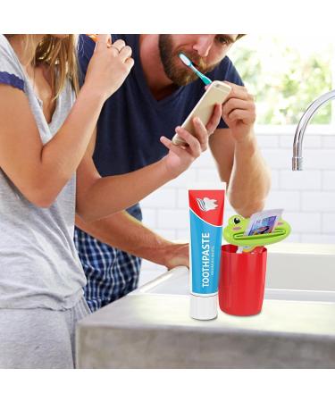 Toothpaste Squeezer - Toothpaste Tube Squeezer Cartoon - Kids Toothpaste Dispenser Cartoon Animal | Kids Toothpaste Dispenser Cartoon Animal | Cute Frog Panda Bear Shaped Toothpaste Extruder - Buy Online on GoSupps.com