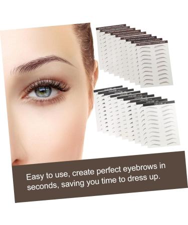Balacoo Brow Stencils 18pcs Eyebrow Stickers Waterproof Eyebrow Sticker Eyebrow Transfer Stickers Semi-permanent Tool 3d - Buy Online on GoSupps.com