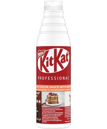 KITKAT Squeezable Cocoa Sauce with Wafer Pieces 1kg - Delicious chocolate sauce with crunchy wafer chunks - Buy Online on GoSupps.com