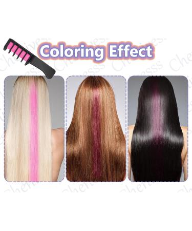 10 Color Hair Chalk Comb Set - Temporary Hair Color for Girls | Washable Cosplay Christmas Halloween & Birthday Parties - Buy Online on GoSupps.com