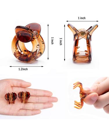Cobahom 12 Pcs Mini Hair Clips for Styling - Black and Brown Hair Claws for Women and Girls - Buy Online on GoSupps.com