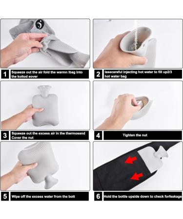 WUUDWALK Hot Water Bottle with Soft Cover & Waist Belt - Panda Design - Buy Online on GoSupps.com