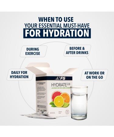 Hydrate 2.0 Electrolytes Hydration Powder Packets Advanced Hydration & Recovery Formula with L-Alanyl-L-Glutamine | Faster Hydration & Performance Recovery | 20 Packets (Grape) - Buy Online on GoSupps.com