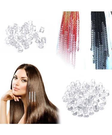 80 Pieces Braided Dreadlocks Hair Accessories - DIY Hairstyle Kit with Transparent Storage Bag - Buy Online on GoSupps.com
