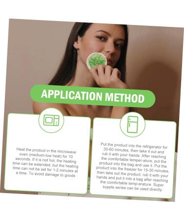FRCOLOR 2pcs Eye Patch Ice Pack for Face and Breastmilk - Cooling Eye Pad for Hydrating and Compress - Green, 6.5X6.5X0.5CM - Buy Online on GoSupps.com