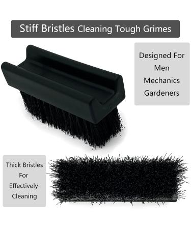 Hand Nail Brush Stiff Bristles Heavy Duty Scrub Brushes for Men Mechanics Gardeners Scrubbing Fingers Fingernails Foot Tough Grimes 2 Pack Black Stiff Bristles - 2 Count - Buy Online on GoSupps.com
