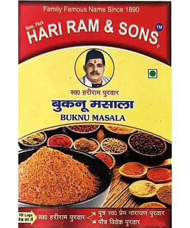 Hari Ram & Sons Buknu Masala Powder | Hazmi Masala | Bhuknu Masala Powder | Kanpur Speciality | 50 Gms pack of 1 | buknu powder kanpur used as a seasoning aids disgestion - Buy Online on GoSupps.com