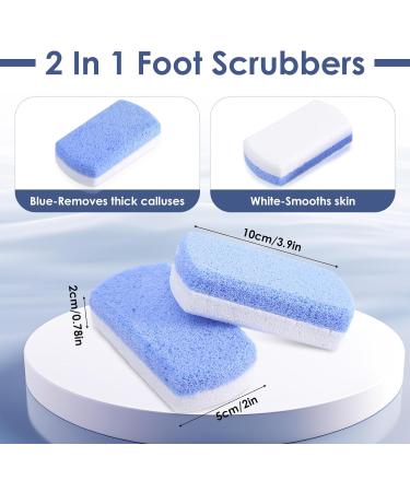 2 Pcs Glass Pumice Stone for Feet Pumice Stone Dual Action Pedicure Exfoliator Tool Pumice Stone for Feet Hard Skin Dual Action Cellular Glass Pumice Stone for Feet Smooth Heels Exfoliating Dead Skin - Buy Online on GoSupps.com