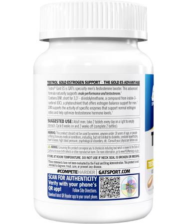 GAT SPORT Testrol Gold ES with Shilajit Tribulus DIM Zinc Longjack Fenugreek Saw Palmetto Estrogen Balance 60 Tablets - Buy Online on GoSupps.com
